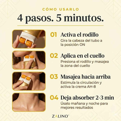 Masajeador Zalino Efecto Anti-Edad — Reafirma Tu Cuello en una Semana